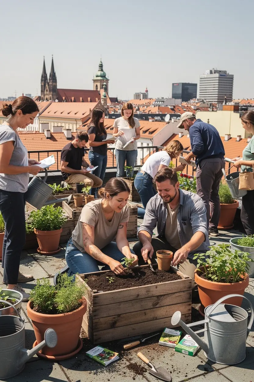 Team brainstorming session